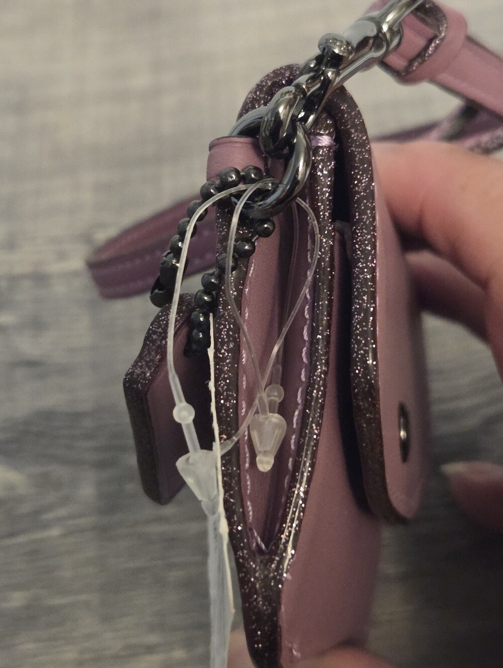 NWT Coach Mauve Leather Mini Card Wallet Case - Picture 5 of 6